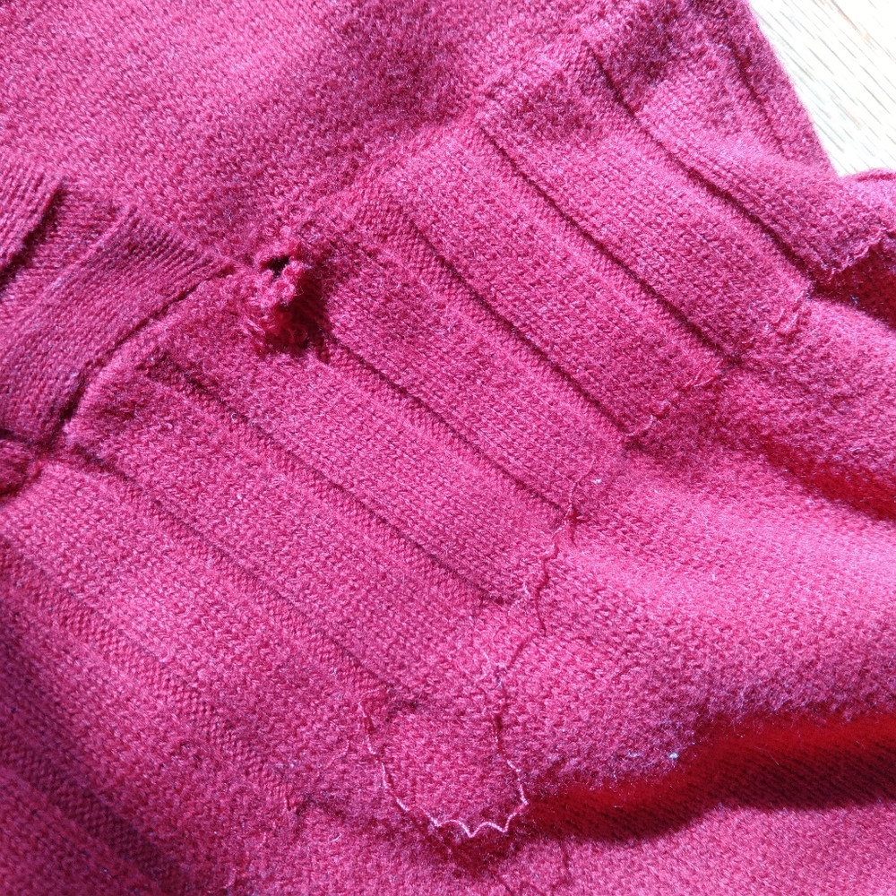 #700 Girls XL xhilaration Knit Dress Red Tie - Picture 11 of 16